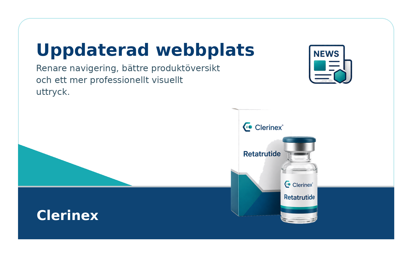 Uppdaterad webbplats med tydligare produktflöde