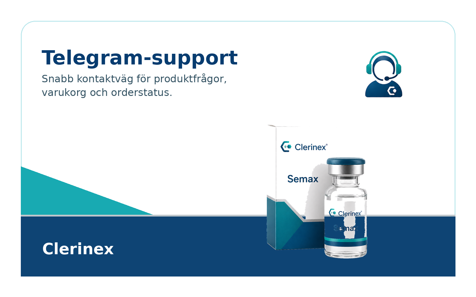 Telegram används för support och orderfrågor